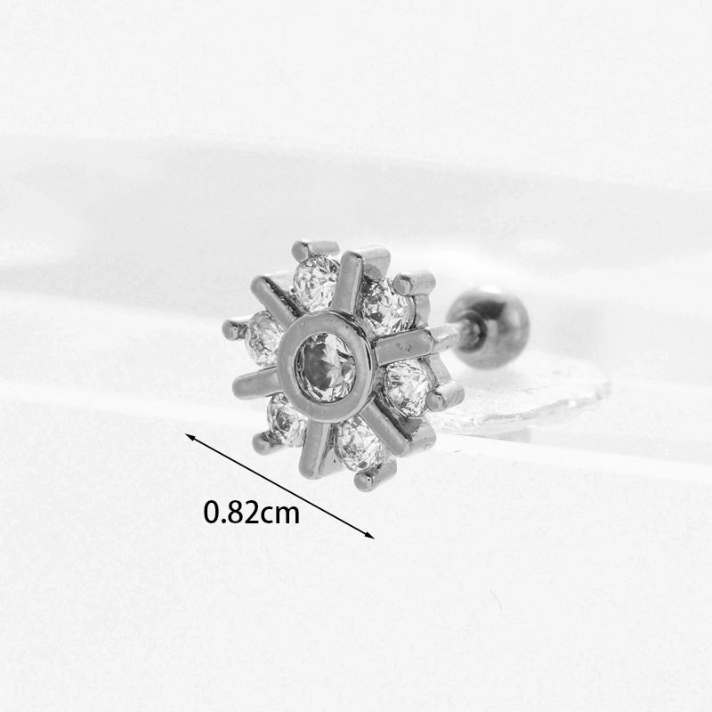 Ear Cartilage Rings & Studs Exaggerated Animal 316L Stainless Steel  Copper