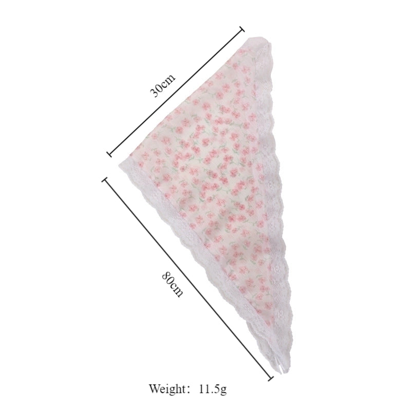 Women's Romantic Pastoral Color Block Lace Eaveless Beanie Hat