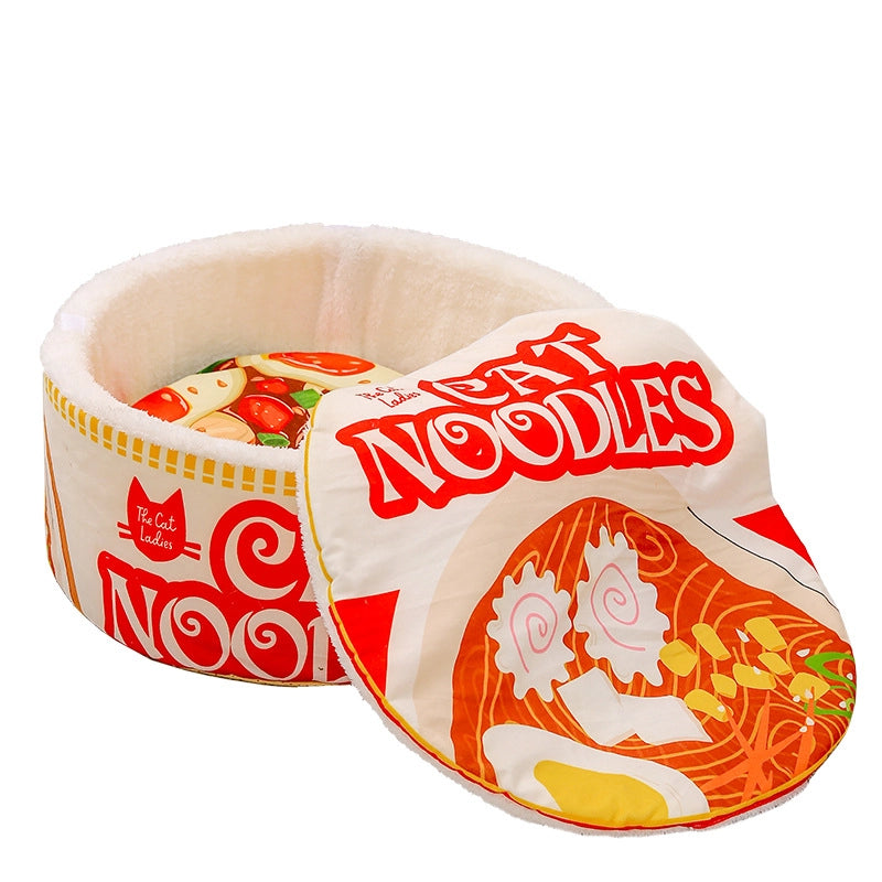 Cute Cloth Ramen Pet Bed
