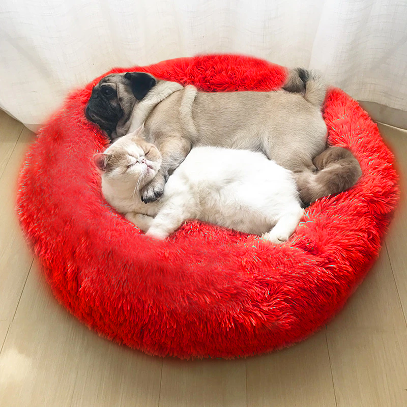 Original Calming Donut Cuddler Cat and Dog Bed