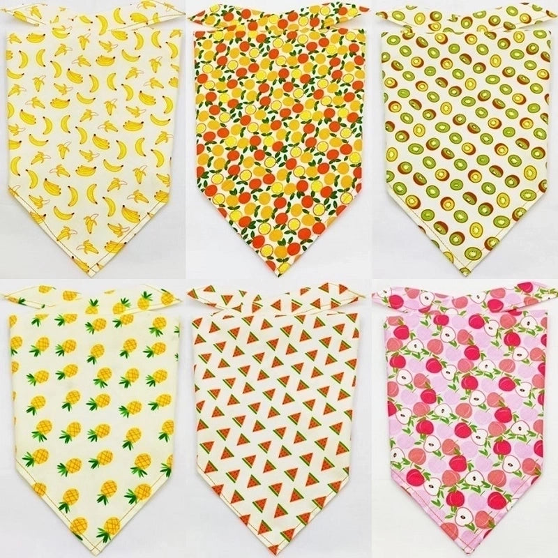 Cartoon Style Cotton Flower Printing Pet Saliva Towel