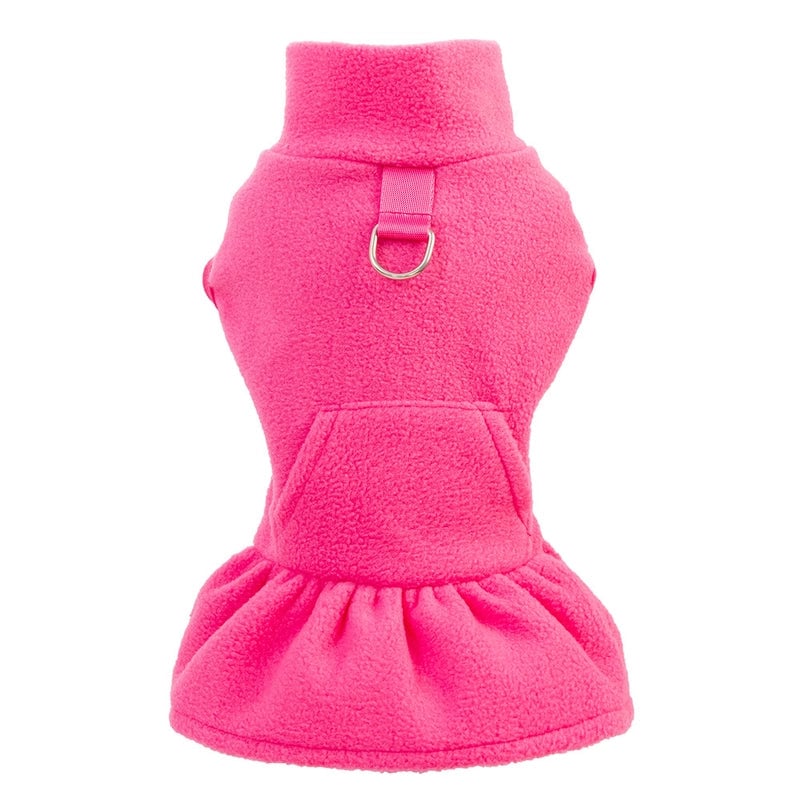 Plush Dog Clothes Autumn/winter Princess Dress Pet Apparel Teddy Small Dog Manufacturer