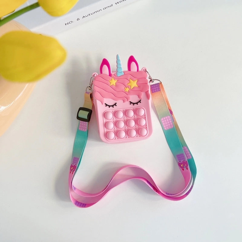 Cute Silicone Squeeze Bubble Toy Stress Relief Sensory Toy Bag