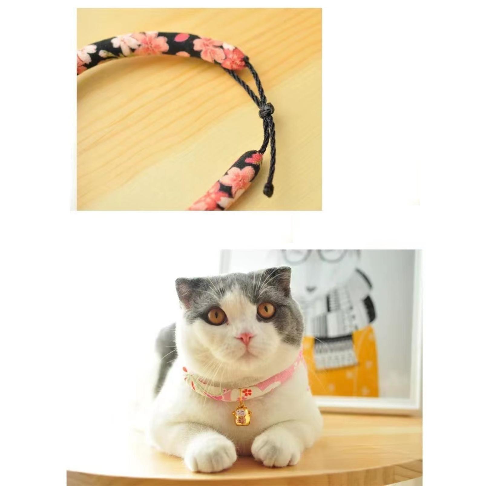 Japanese Style Flower Fusion Pet Collar