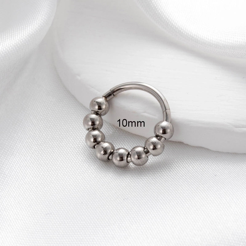 1 Piece Nose Rings & Studs Minimalist Classic Style Circle 316L Stainless Steel  Plating