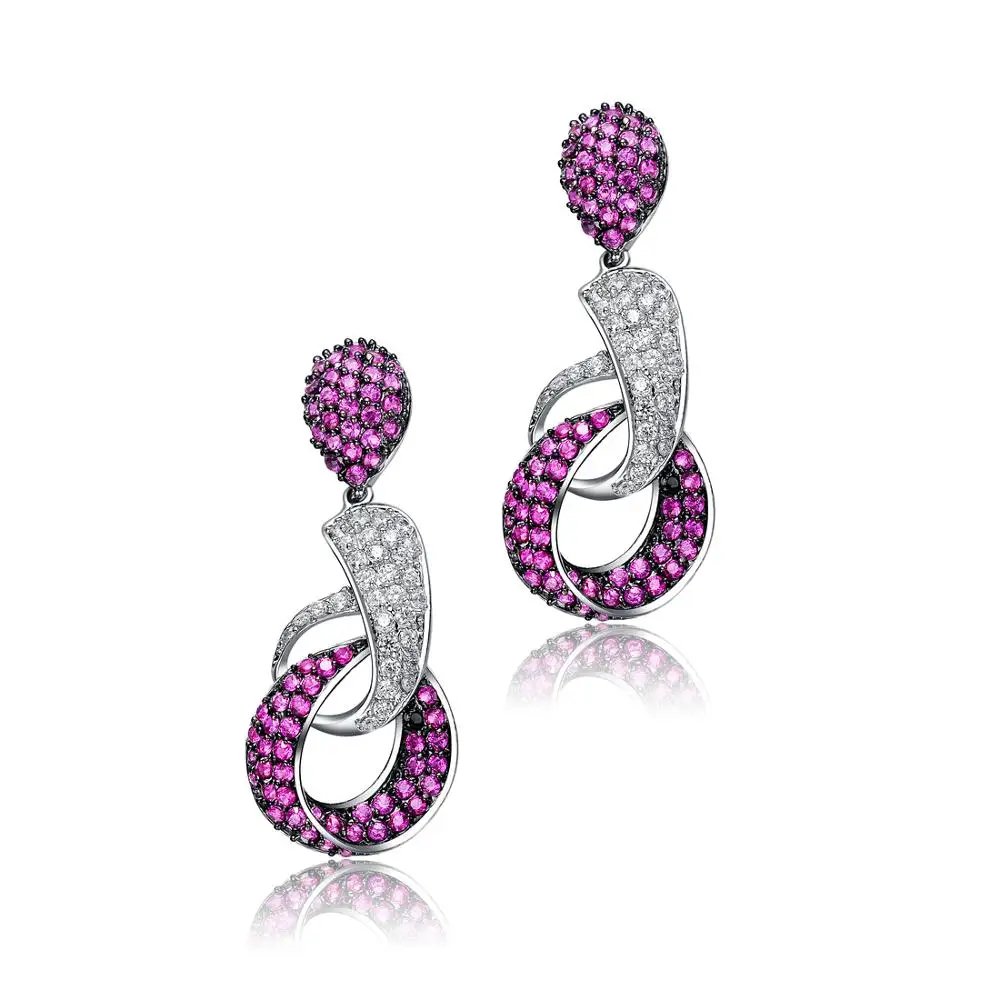 Keiyue fine jewelry earrings cz pave fashion ear rings jhumka sequin earrings indian from statement earrings