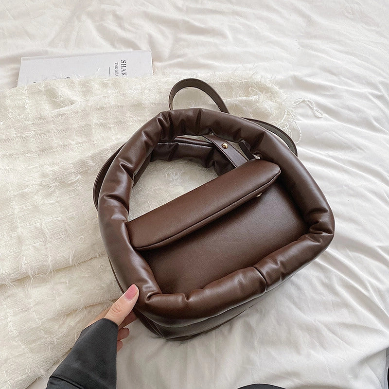 Women's Medium Nylon Solid Color Classic Style Streetwear Square Zipper Shoulder Bag Handbag Crossbody Bag