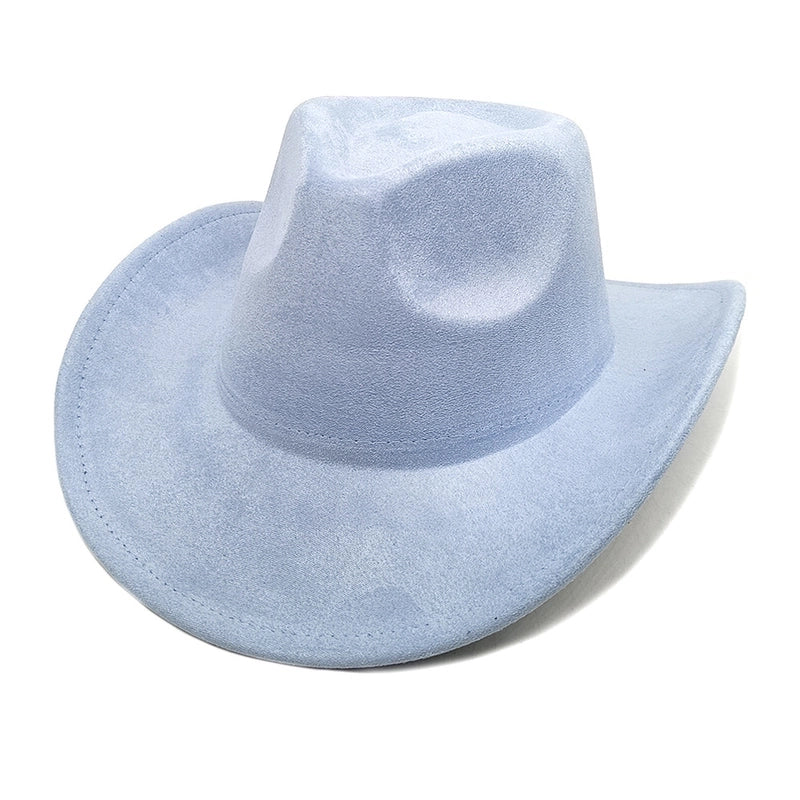 Women's Classic Style Solid Color Flat Eaves Fedora Hat