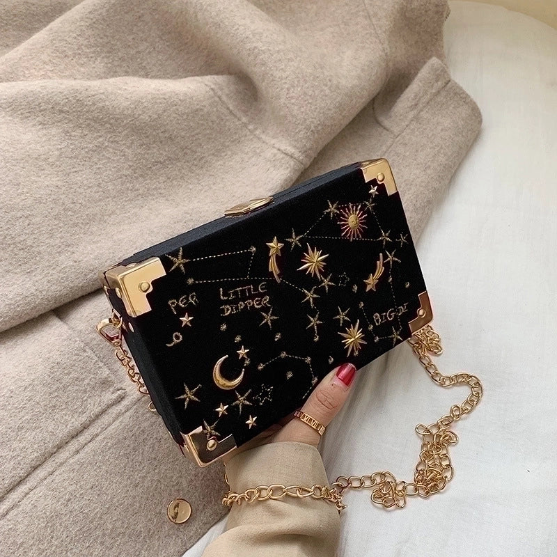 Women's Small Pu Leather Vintage Style Square Bag Shoulder Bag