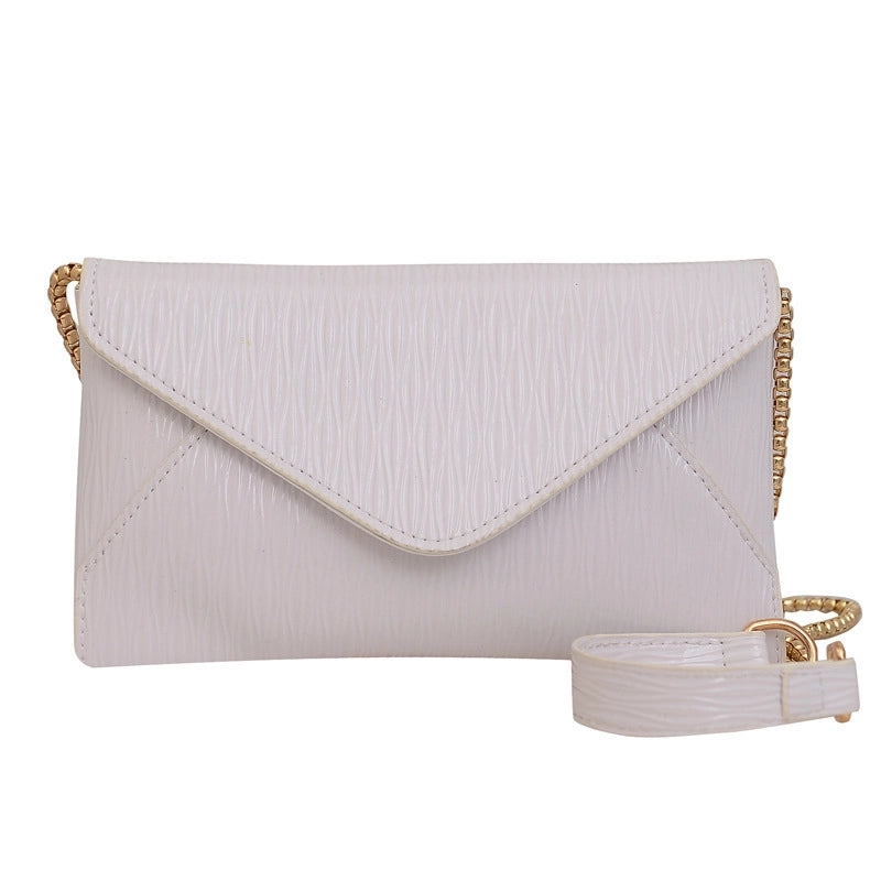 Women's Medium Pu Leather Solid Color Vintage Style Classic Style Flip Cover Envelope Bag
