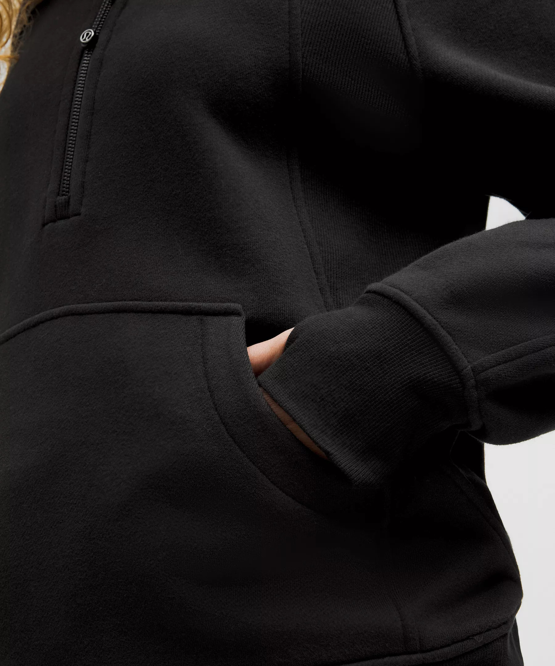 Scuba Oversized Funnel-Neck Half Zip Long