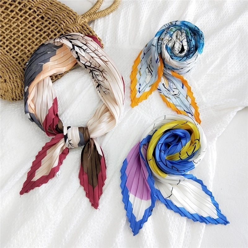 Thin Silk Small Square Scarf