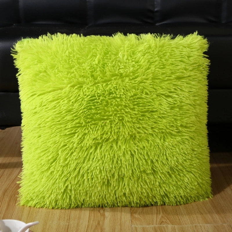 Fashion Solid Color Pv Velvet Throw Pillow Pillow Cases