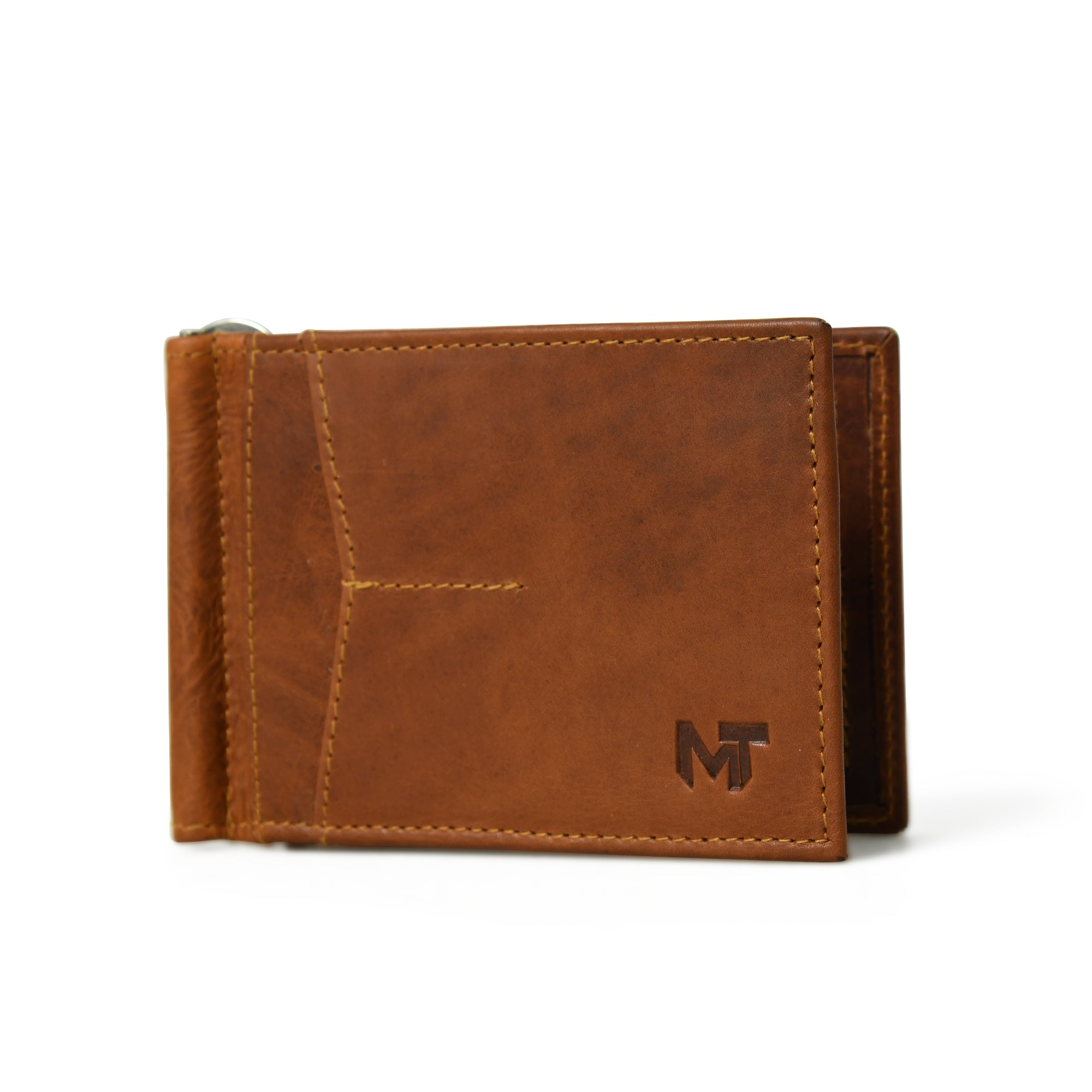 Money Clipper- Tan Brown