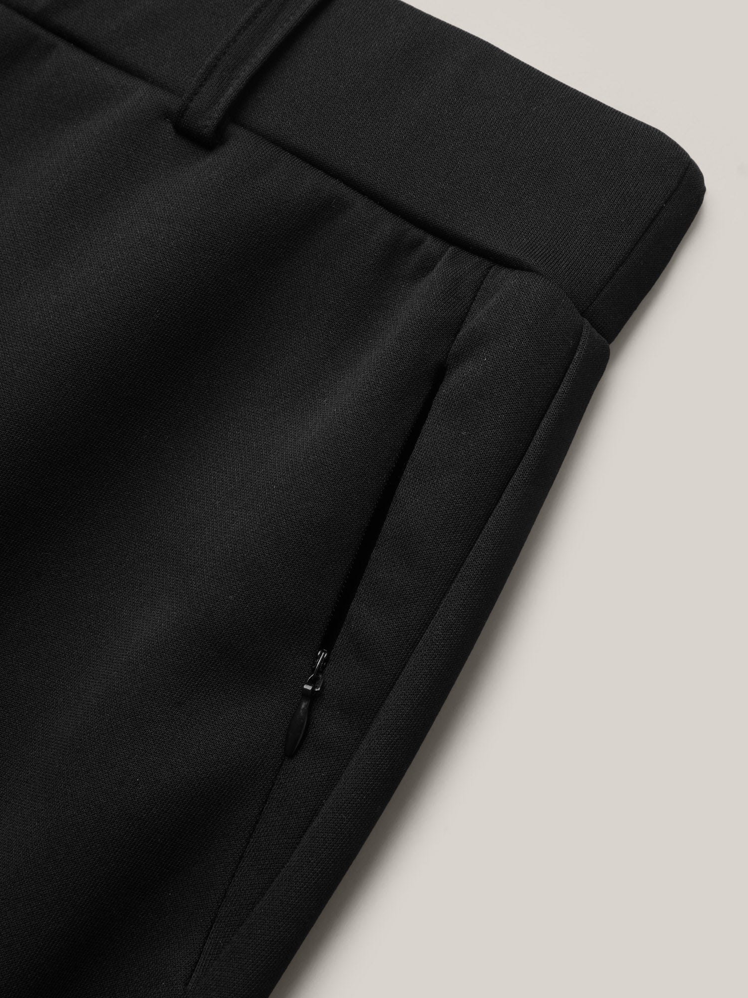Stretchy Waist Zipper Pocket Flared Pants
