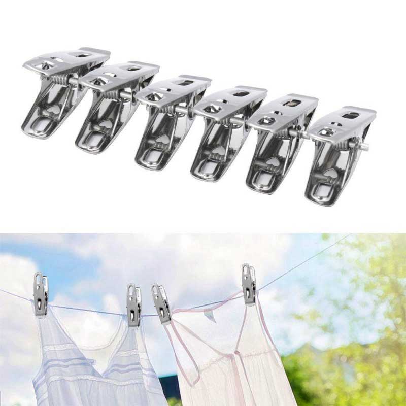 PACK OF 2O Stainless Steel Cloth Clips