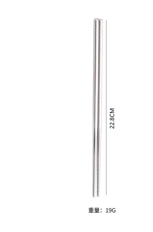 Fashion Solid Color Stainless Steel Tableware 1 Pair