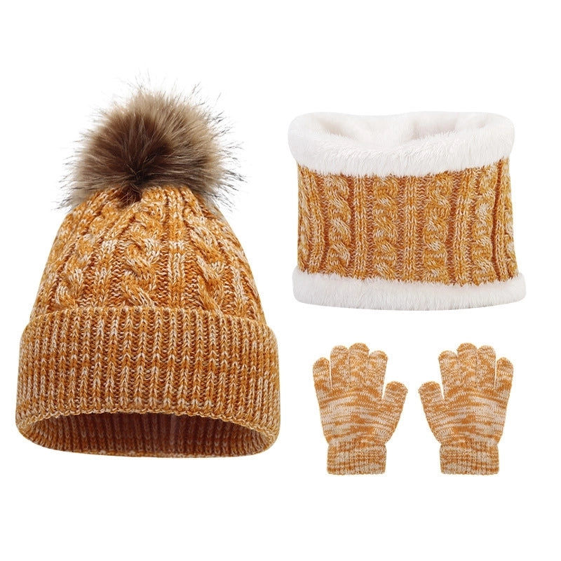 Kid's Basic Minimalist Solid Color Wool Cap