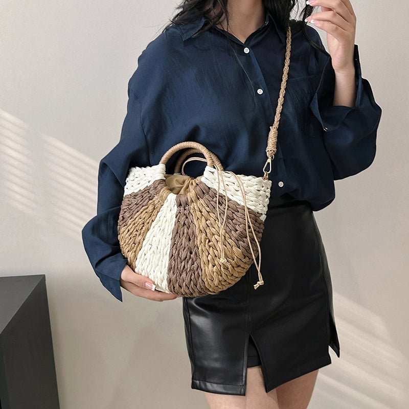 Women's Medium Spring&summer Straw Vacation Straw Bag