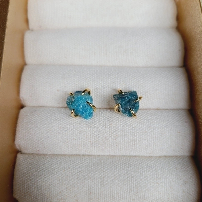 2 Pieces Minimalist Geometric Plating Crystal Ear Studs