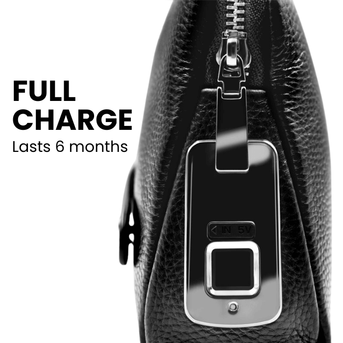 Premium Leather Fingerprint Man Bag
