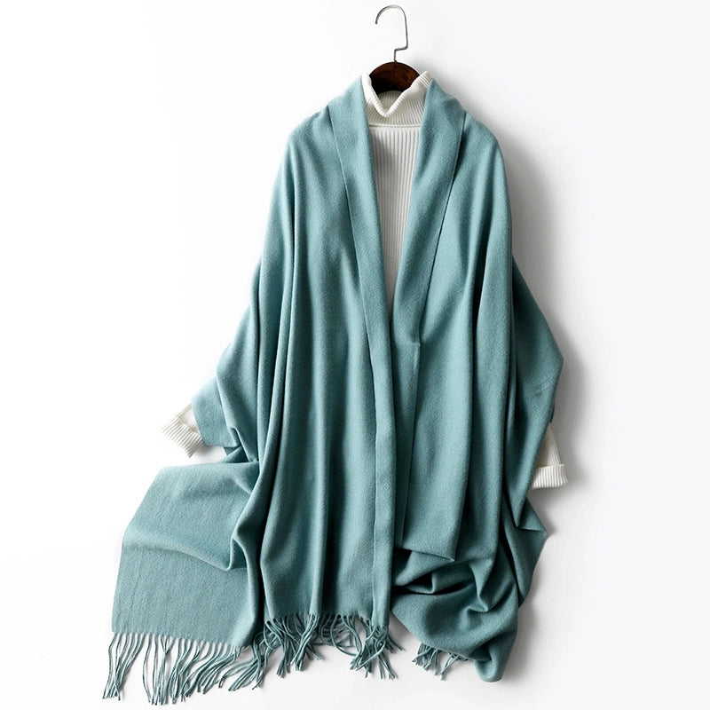 Women's Fashion Solid Color Artificial Wool Polyester Winter Scarves