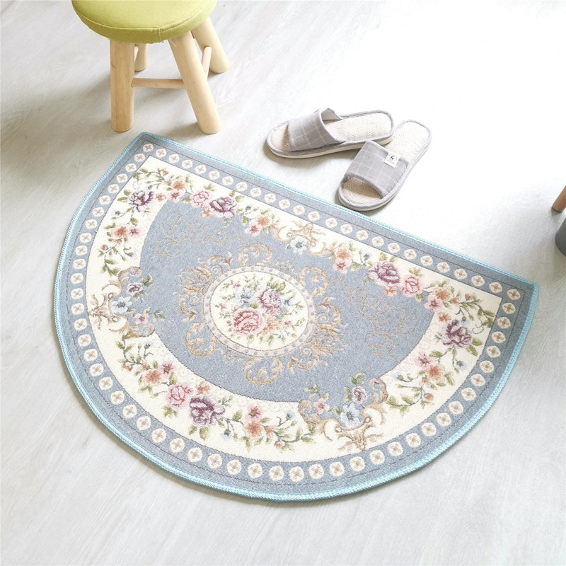 Semi-circular Door Mat Bathroom Bathroom Water Absorption Non-slip Foot Mat Bedroom Entry Carpet
