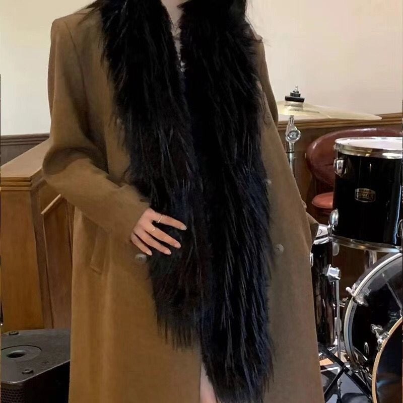 Women's Minimalist Solid Color Polyester Scarf