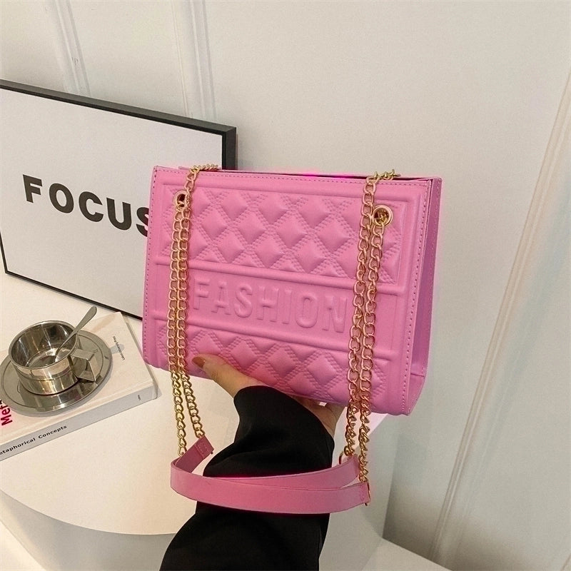 Women's Pu Leather Solid Color Classic Style Zipper Crossbody Bag