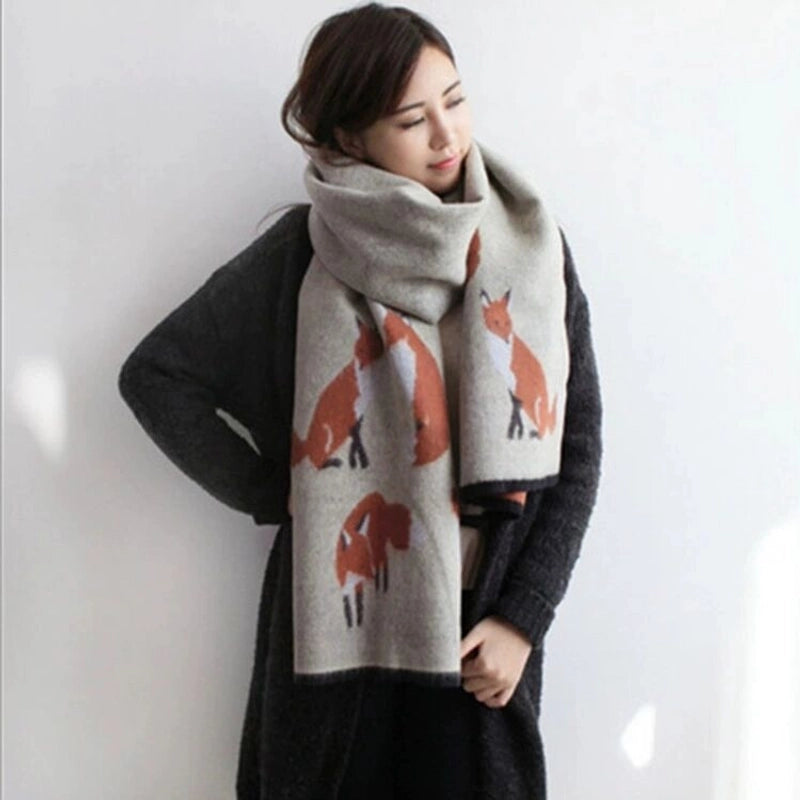 Women's Elegant Basic Animal Imitation Cashmere Scarf
