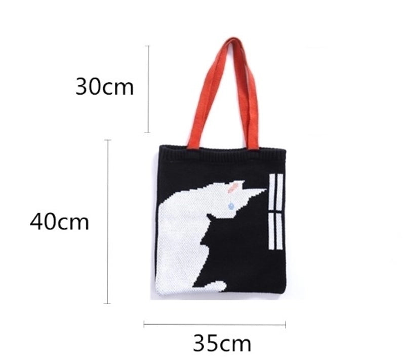 Women's Large Polyester Animal Cute Open Underarm Bag