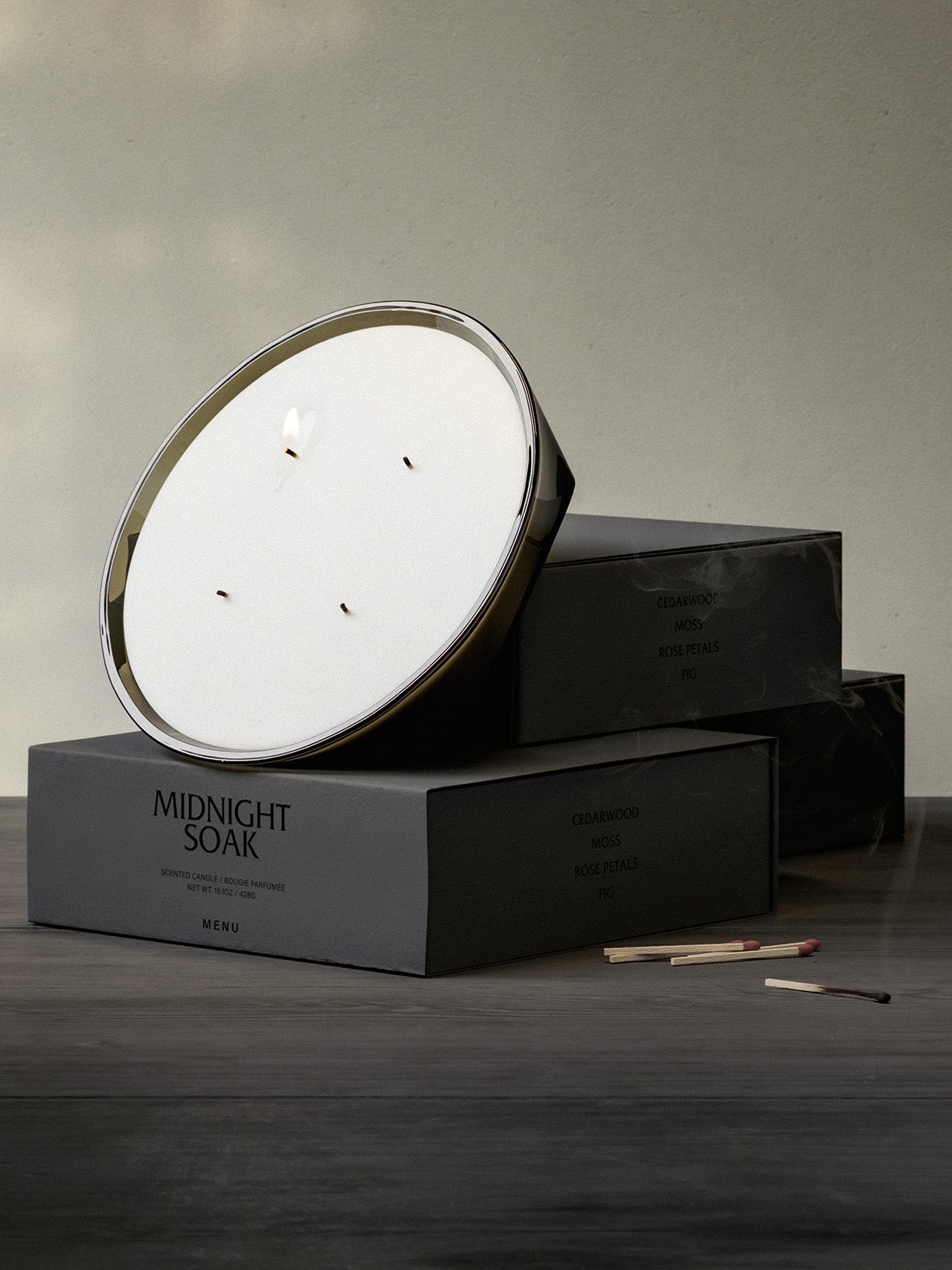 Olfacte Scented Candle. Midnight Soak