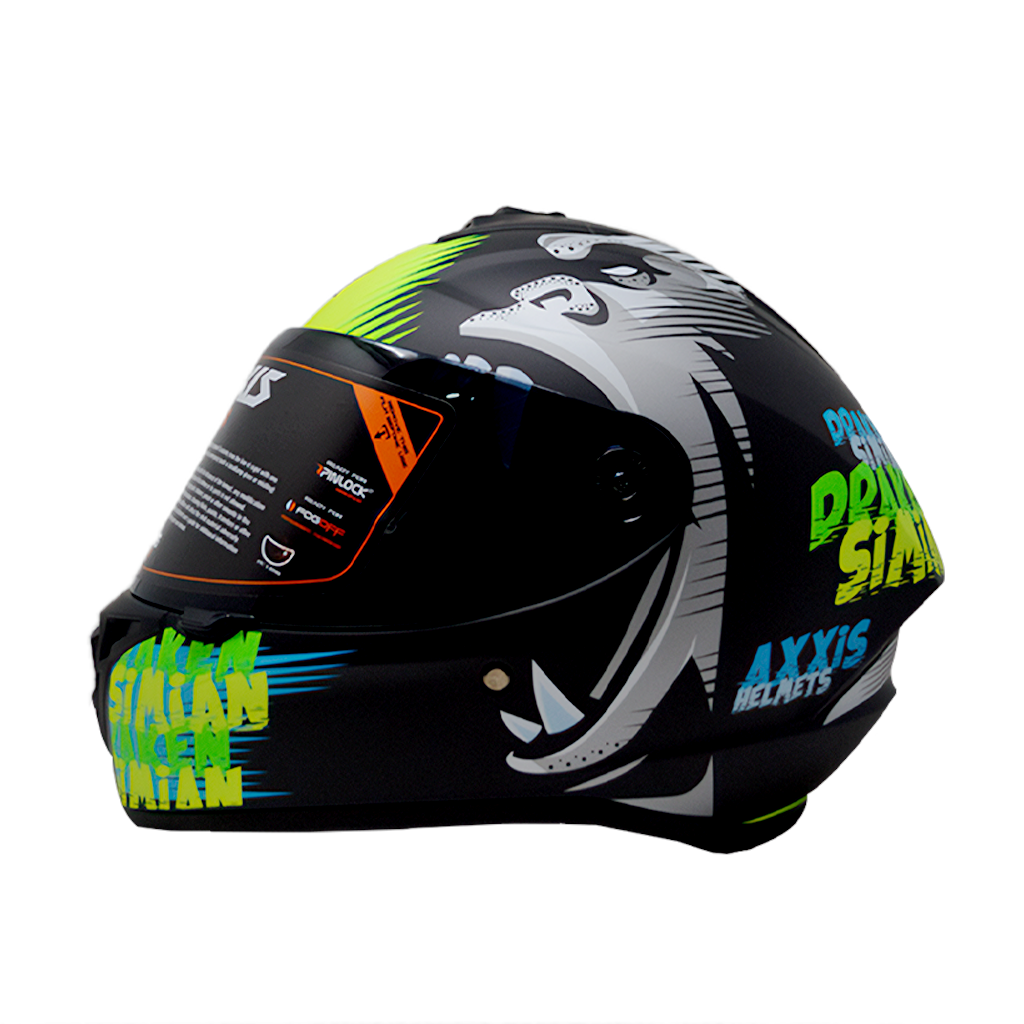 Casco Axxis Draken Simian Amarillo