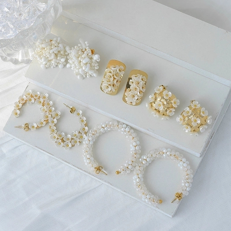 1 Pair Casual Sweet IG Style Flower 304 Stainless Steel 14K Gold Plated Ear Studs