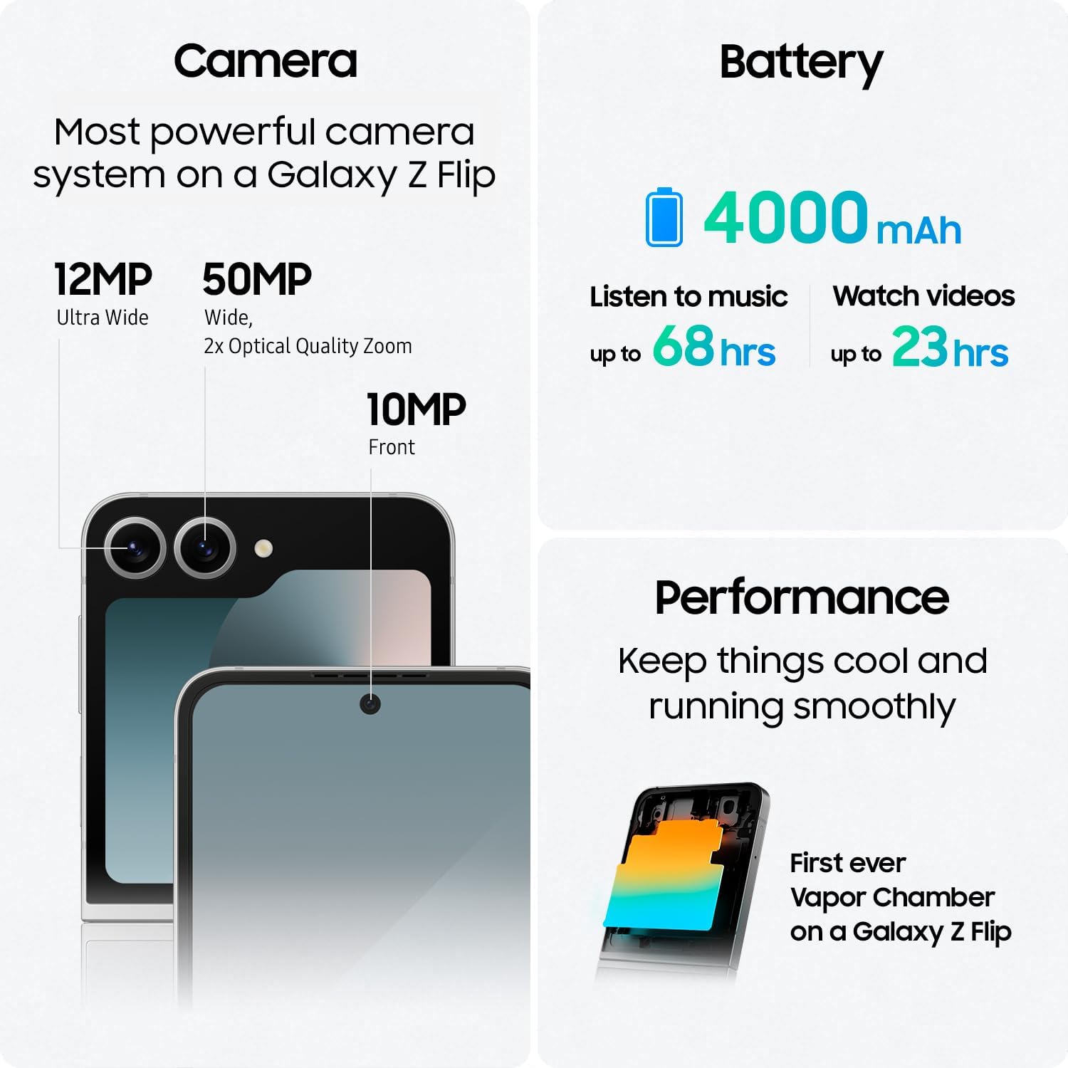 SAMSUNG Galaxy Z Flip 6 AI Cell Phone