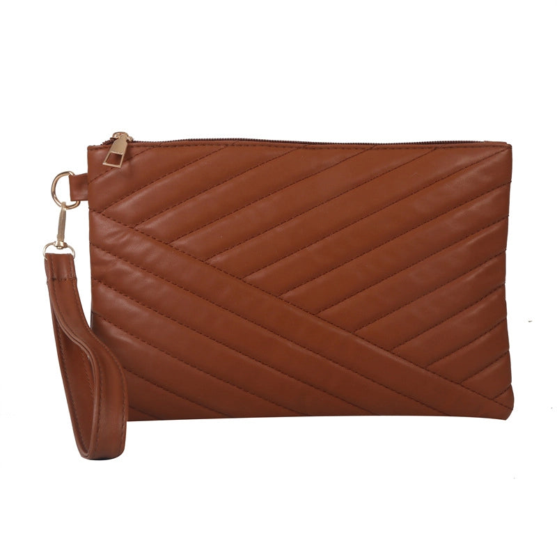 Gold Silver Colorful Pu Leather Solid Color Square Clutches