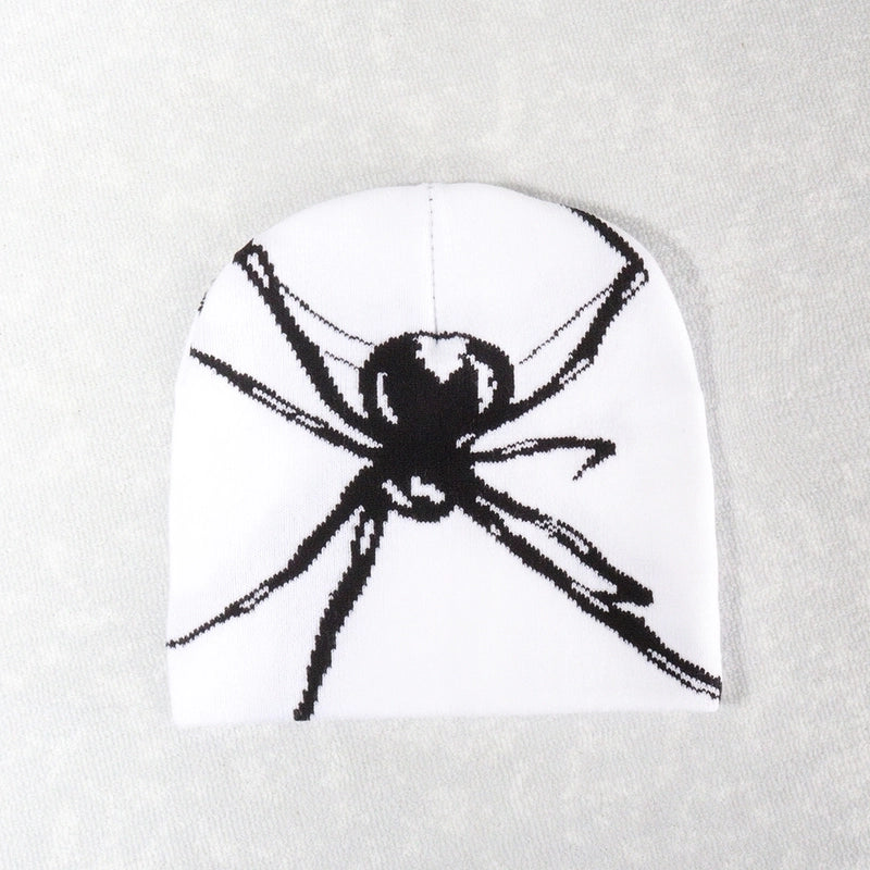 Unisex Hip-Hop Vintage Style Spider Eaveless Wool Cap