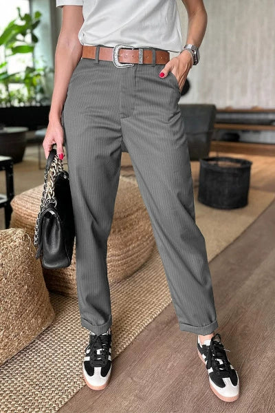 🍃Women's High Waist Casual Straight Blazer Pants