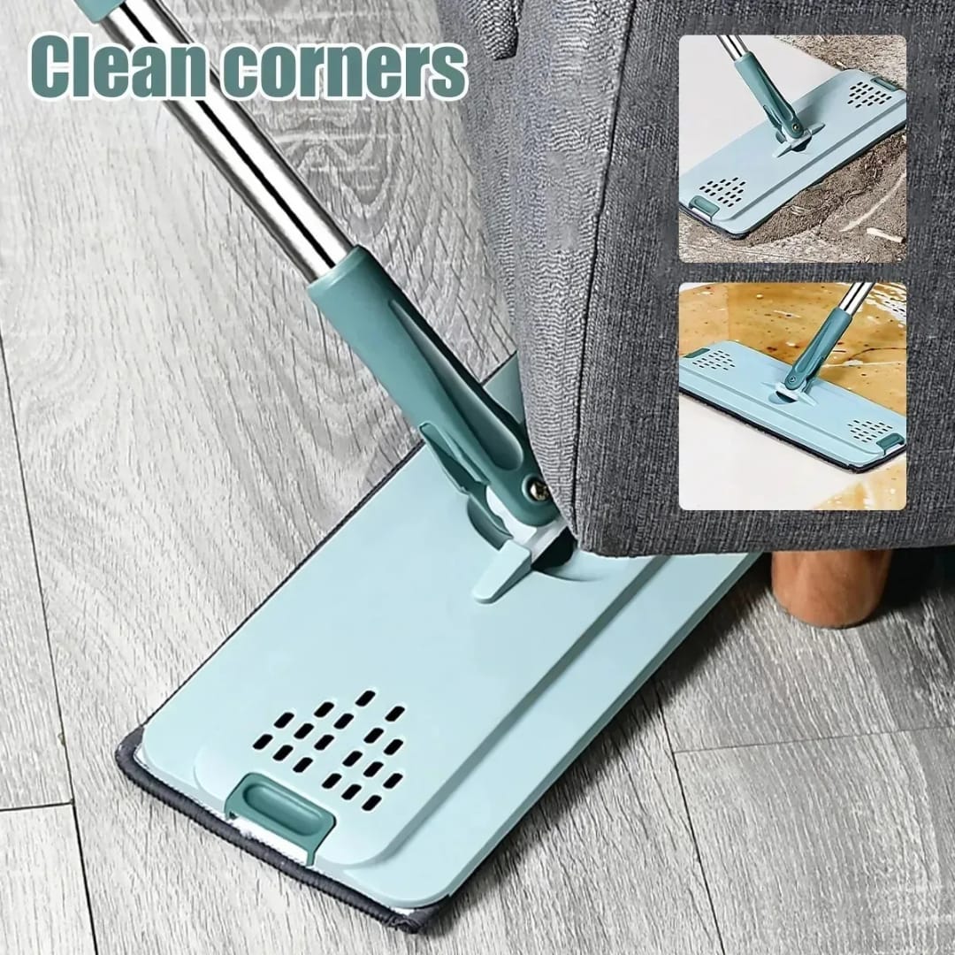 Floor Mop with Bucket . Flat Mop with Bucket