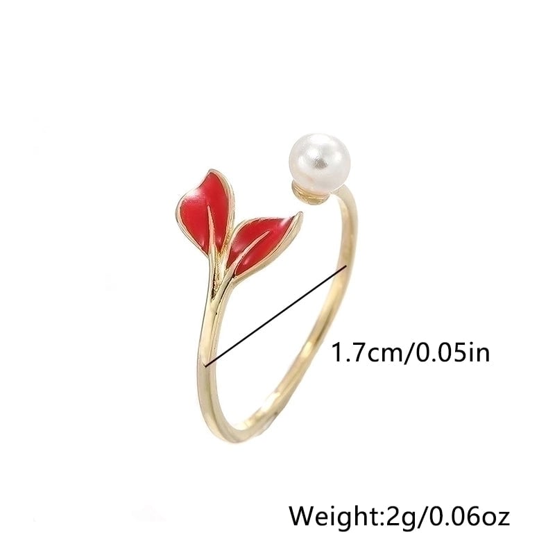 240 Pieces Copper Inlay Leaf Zircon Copper Rings