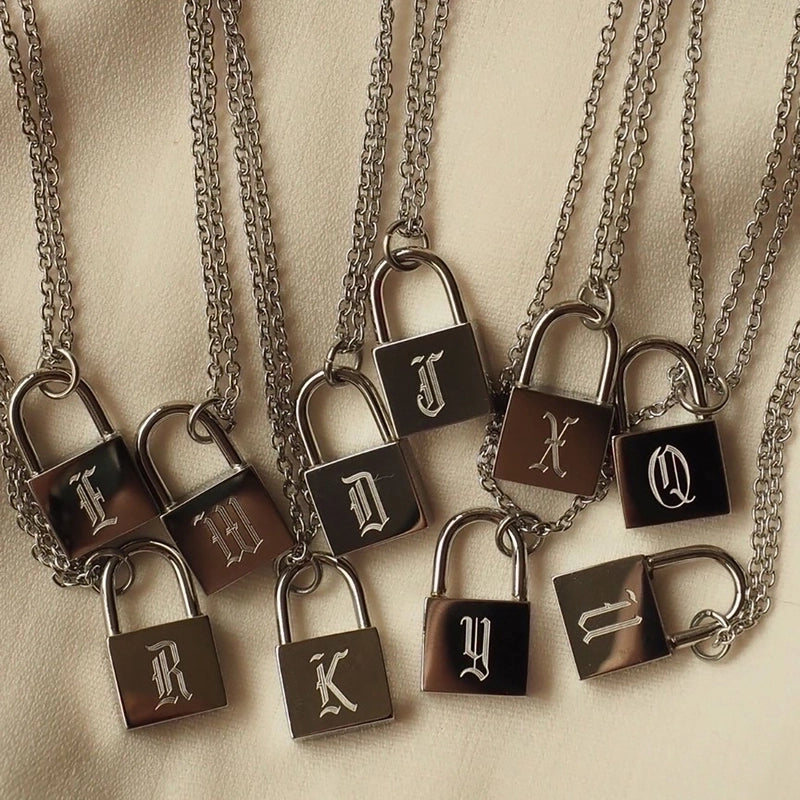 Fashion Letter 304 Stainless Steel 18K Gold Plated Plating Necklace
