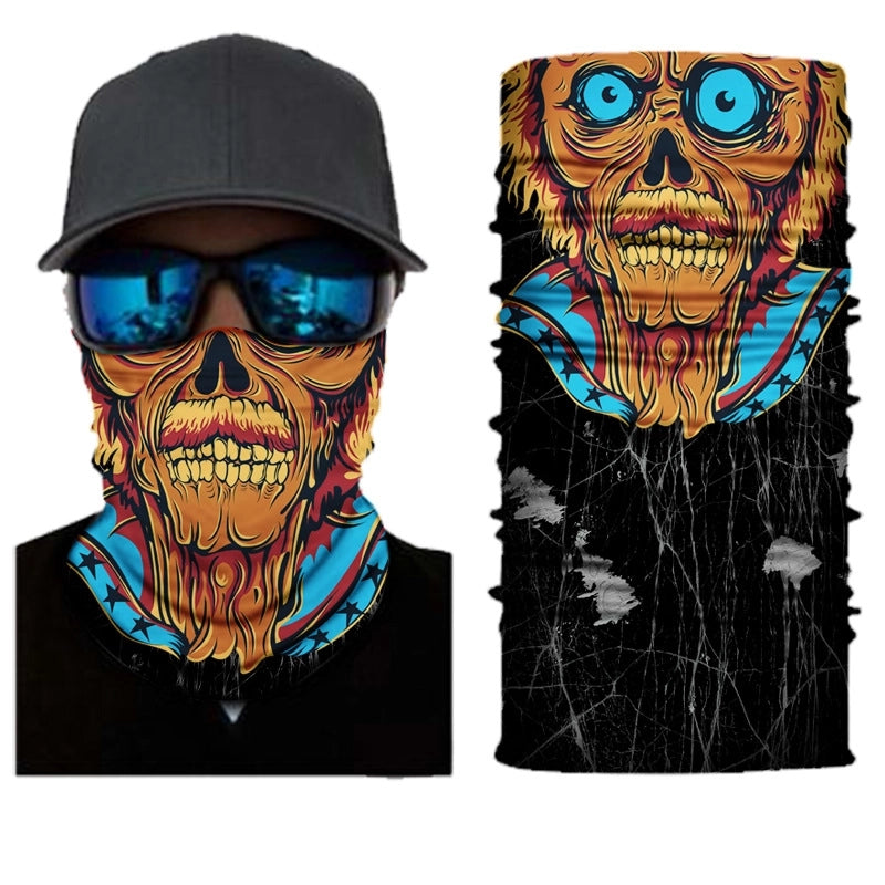 Unisex Casual Skull Printing Kerchief Mask