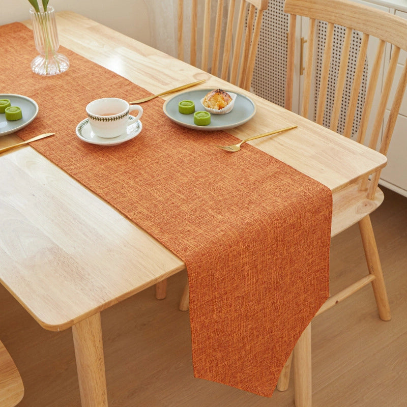 Minimalist Solid Color Linen Tablecloths