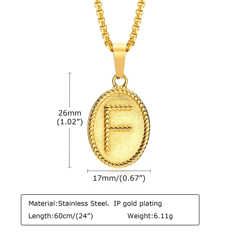 304 Stainless Steel Vintage Style Minimalist Classic Style Plating Letter