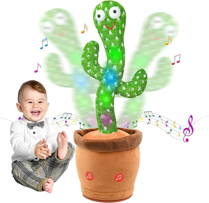 Dancing Shaking Cactus Toy with Recording and Singing of Songs