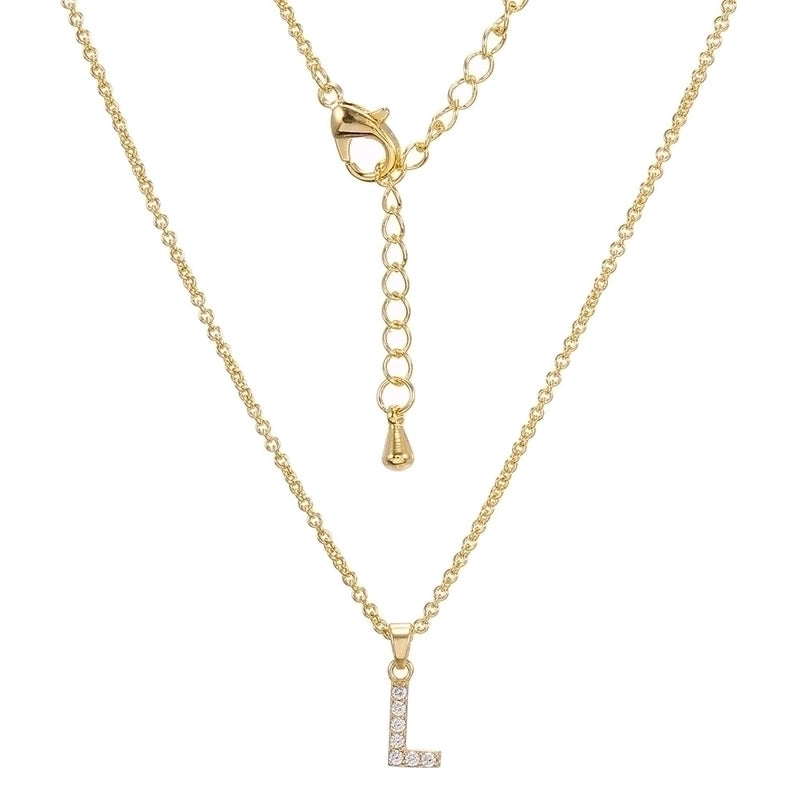 Brass Cable Chain Letter Necklace