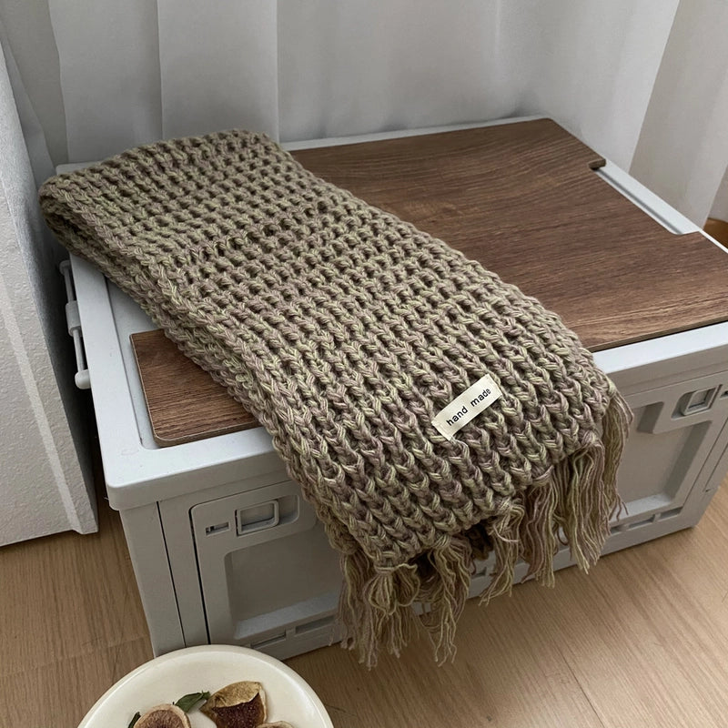 Women's Elegant Streetwear Color Block Polyester Scarf