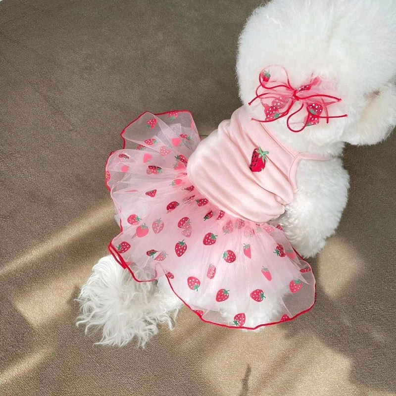 Summer Thin Pet Yarn Skirt Beaumi Bear Teddy Yorkshire Schanery Small Dog Dog Clothes