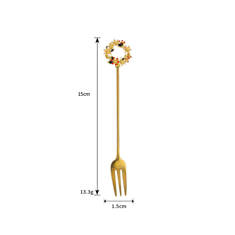 Christmas Fashion Cartoon Stainless Steel Tableware