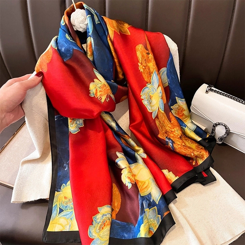 Fashion Silk Scarf (707 Main Color) Nhcj0164-707 Main Color